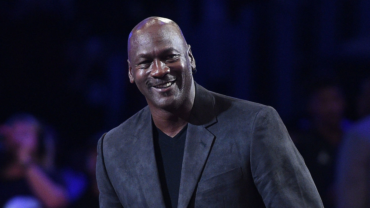 LOS ANGELES, CA - FEBRUARY 18: Michael Jordan attends the NBA All-Star Game 2018 at Staples Center on February 18, 2018 in Los Angeles, California.