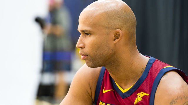 INDEPENDENCE, OH - SEPTEMBER 25: Richard Jefferson #34 of the Cleveland Cavaliers at Cleveland Clinic Courts on September 25, 2017 in Independence, Ohio. NOTE TO USER: User expressly acknowledges and agrees that, by downloading and/or using this photograph, user is consenting to the terms and conditions of the Getty Images License Agreement.