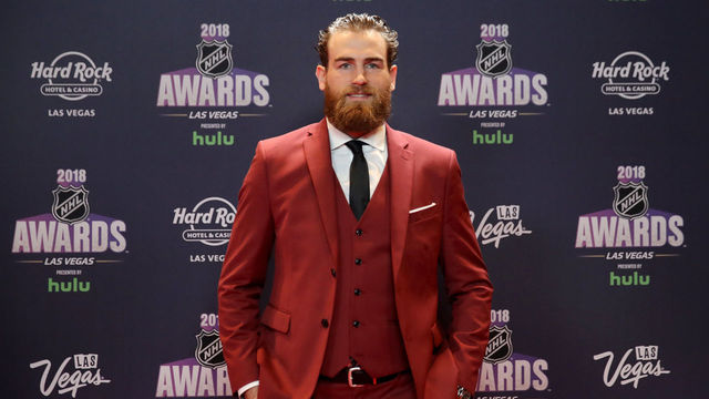 LAS VEGAS, NV - JUNE 20: Ryan O'Reilly of the Buffalo Sabres arrives at the 2018 NHL Awards presented by Hulu at the Hard Rock Hotel & Casino on June 20, 2018 in Las Vegas, Nevada.