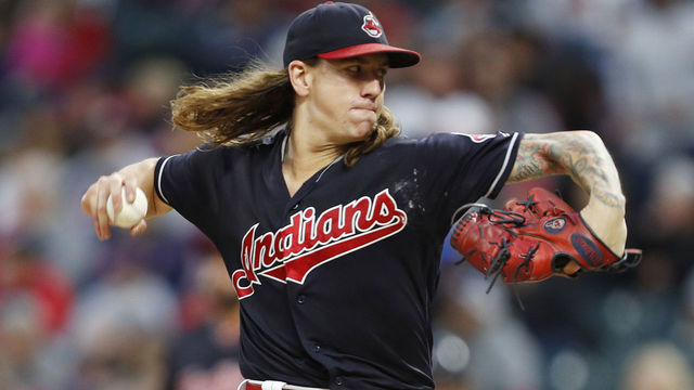 CLEVELAND, OH - SEPTEMBER 22: Mike Clevinger #52 of the Cleveland Indians pitches against the Boston Red Sox in the first inning at Progressive Field on September 22, 2018 in Cleveland, Ohio.