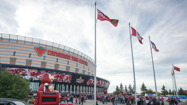 OTTAWA, CANADA - OCTOBER 15: A general view of the exterior of Canadian Tire Centre prior to a game opposing the Ottawa Senators and the Montreal Canadiens on October 15, 2016 in Ottawa, Ontario, Canada. *** Local Caption ***
