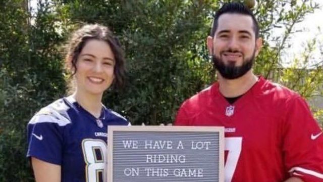 Couple bets unborn son's fandom on outcome of Chargers-49ers game