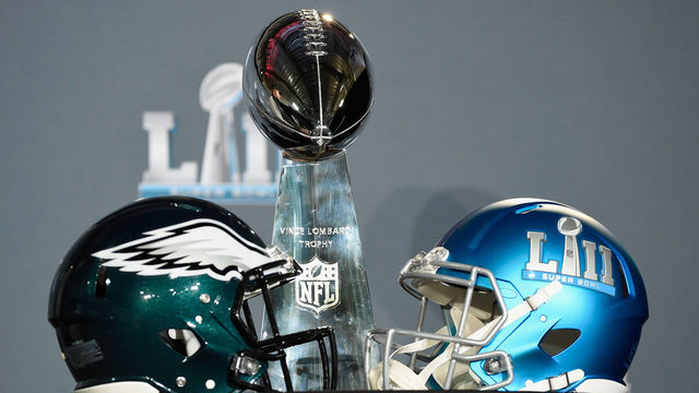 BLOOMINGTON, MN - FEBRUARY 05: The Vince Lombardi Trophy is seen during Super Bowl LII media availability on February 5, 2018 at Mall of America in Bloomington, Minnesota. The Philadelphia Eagles defeated the New England Patriots in Super Bowl LII 41-33 on February 4th.