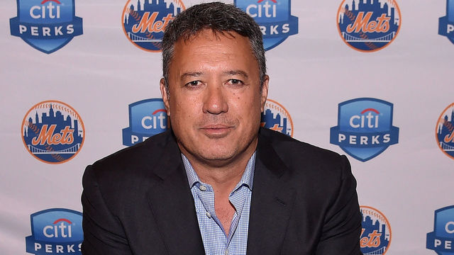 NEW YORK, NY - MARCH 31: Former Met MLB player Ron Darling signs autographs during the Citi celebration of the start of the New York Mets season with the Let's Go Mets Fan Rally at Grand Central Terminal on March 31, 2017 in New York City.