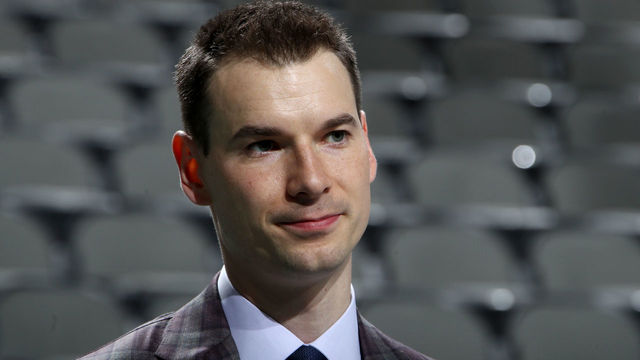 DALLAS, TX - JUNE 22: John Chayka General Manager of the Phoenix Coyotes looks on prior to the first round of the 2018 NHL Draft at American Airlines Center on June 22, 2018 in Dallas, Texas.
