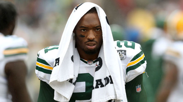 LANDOVER, MD - SEPTEMBER 23: Ha Ha Clinton-Dix #21 of the Green Bay Packers looks on against the Washington Redskins at FedExField on September 23, 2018 in Landover, Maryland.