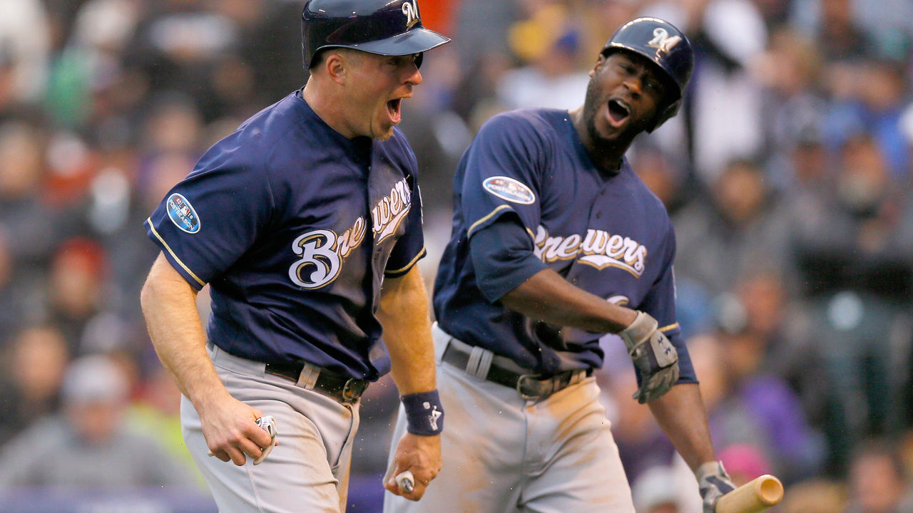 Mike Moustakas scores Christian Yelich in 10th, Brewers top Rockies in NLDS  opener