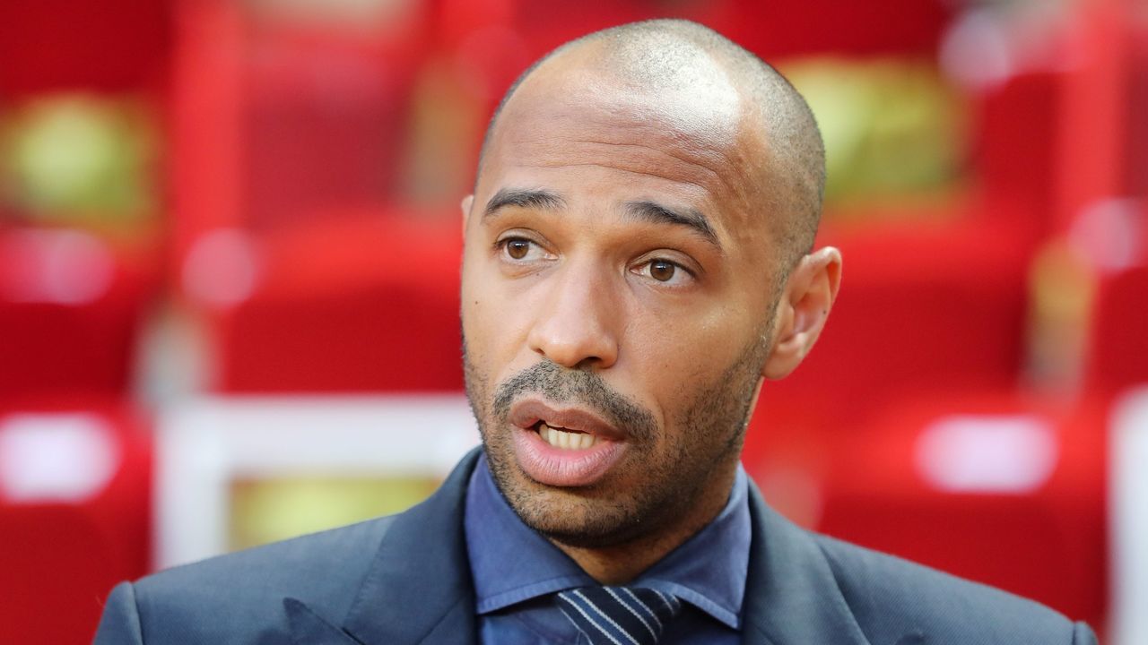 Belgium's national football team assistant coach Thierry Henry looks on prior to the UEFA Champions League first round football match between AS Monaco and Atletico Madrid at the Stade Louis II, in Monaco, on September 18, 2018.