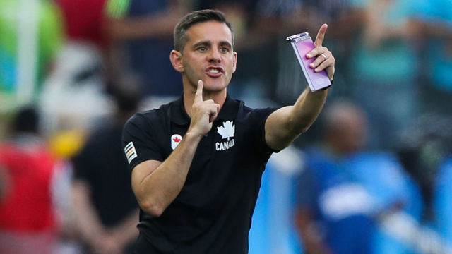 SAO PAULO, BRAZIL - AUGUST 06: John Herdman head coach of Canada during the match between Canada and Zimbabwe womens football for the summer olympics at Arena Corinthians on August 6, 2016 in Sao Paulo, Brazil.