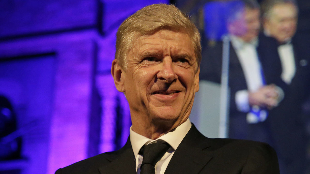 LONDON, ENGLAND - OCTOBER 09: Former Arsenal Manager, Arsene Wenger, looks on after receiving the Lifetime Achievement Award during the Leaders Sport Awards at the Natural History Museum on October 9, 2018 in London, England.