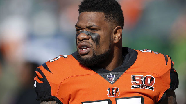 CINCINNATI, OH - NOVEMBER 26: Vontaze Burfict #55 of the Cincinnati Bengals looks on during a game against the Cleveland Browns at Paul Brown Stadium on November 26, 2017 in Cincinnati, Ohio. The Bengals won 30-16.