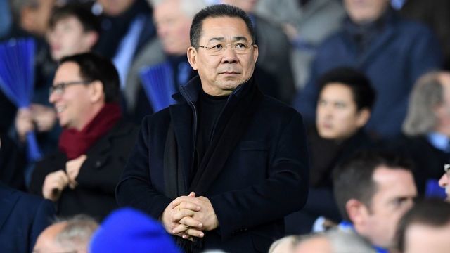 Leicester City's Thai chairman Vichai Srivaddhanaprabha watches during the UEFA Champions League group G football match between Leicester City and Club Brugge at the King Power Stadium in Leicester, central England on November 22, 2016. / AFP / Paul ELLIS