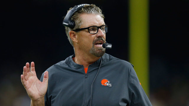 NEW ORLEANS, LA - SEPTEMBER 16: Cleveland Browns defensive coordinator Greg Williams on the sidelines during the fourth quarter against the New Orleans Saints at Mercedes-Benz Superdome on September 16, 2018 in New Orleans, Louisiana.