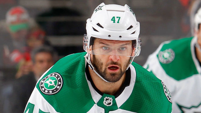 NEWARK, NJ - OCTOBER 16: Alexander Radulov #47 of the Dallas Stars in action against the New Jersey Devils at Prudential Center on October 16, 2018 in Newark, New Jersey. The Devils defeated the Stars 3-0.