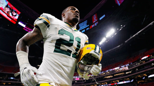 ATLANTA, GA - SEPTEMBER 17: Ha Ha Clinton-Dix #21 of the Green Bay Packers jogs off the field after being defeated by the Atlanta Falcons 34-23 at Mercedes-Benz Stadium on September 17, 2017 in Atlanta, Georgia.