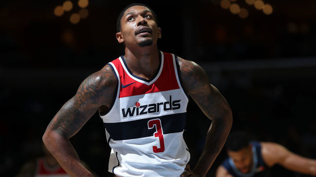 MEMPHIS, TN - OCTOBER 30: Bradley Beal #3 of the Washington Wizards looks on during the game against the Memphis Grizzlies on October 30, 2018 at FedEx Forum in Memphis, Tennessee. Mandatory Copyright Notice: Copyright 2018 NBAE