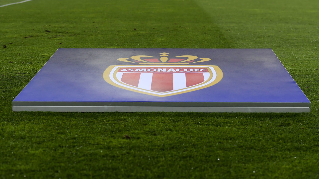 BRUGGE, BELGIUM - OCTOBER 24: banner AS Monaco during the UEFA Champions League match between Club Brugge v AS Monaco at the Jan Breydel Stadium on October 24, 2018 in Brugge Belgium