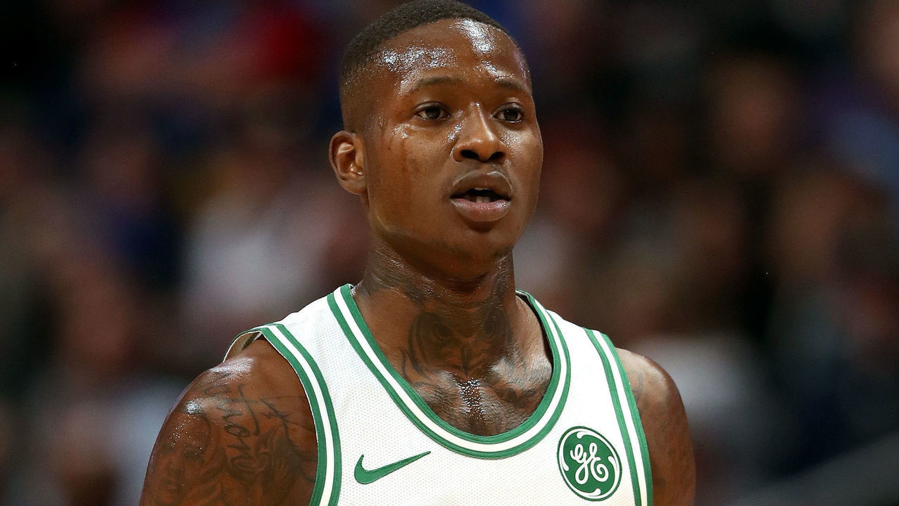 DENVER, CO - NOVEMBER 05: Terry Rozier III #12 of the Boston Celtics plays the Denver Nuggets at the Pepsi Center on November 5, 2018 in Denver, Colorado.