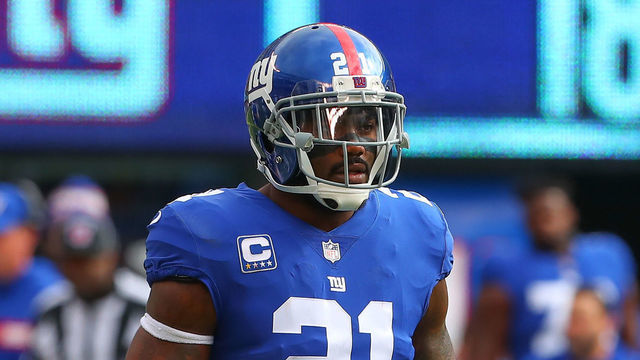 EAST RUTHERFORD, NJ - OCTOBER 28: New York Giants strong safety Landon Collins (21) during the National Football League game between the Washington Redskins and the New York Giants on October 28, 2018 at Met Life Stadium in East Rutherford, NJ.