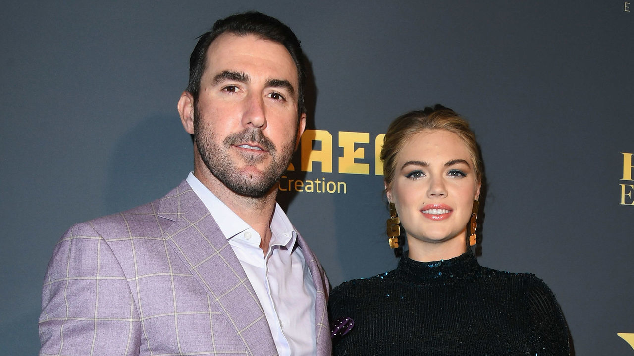 LOS ANGELES, CA - JULY 21: Justin Verlander and Kate Upton attend The Maxim Hot 100 Experience at Hollywood Palladium on July 21, 2018 in Los Angeles, California.