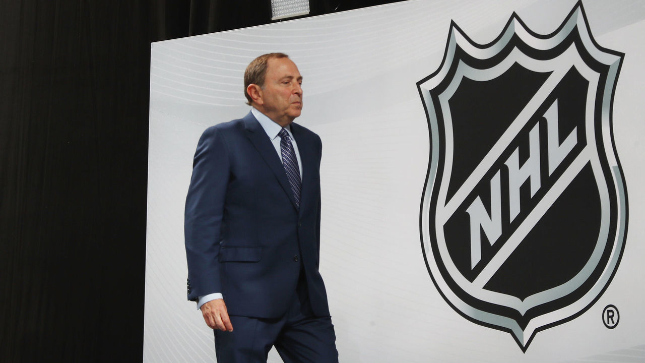 DALLAS, TX - JUNE 22: NHL Commissioner Gary Bettman attends the first round of the 2018 NHL Draft at American Airlines Center on June 22, 2018 in Dallas, Texas.