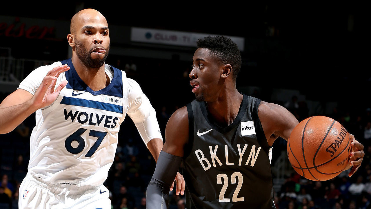 MINNEAPOLIS, MN - NOVEMBER 12: Caris LeVert #22 of the Brooklyn Nets handles the ball against the Minnesota Timberwolves on Novemeber 12, 2018 at Target Center in Minneapolis, Minnesota. Mandatory Copyright Notice: Copyright 2018 NBAE