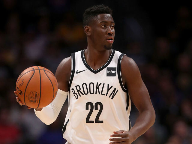 DENVER, CO - NOVEMBER 09: Caris Levert #22 of the Brooklyn Nets plays the Denver Nuggets at the Pepsi Center on November 9, 2018 in Denver, Colorado.