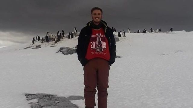 Capitals fan treks to Antartica to remind penguins who won Cup
