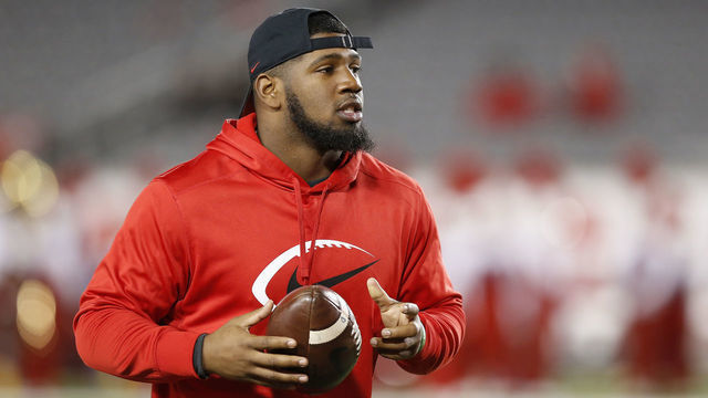 HOUSTON, TX - NOVEMBER 15: Ed Oliver #10 of the Houston Cougars watches players warm up before the game against the Tulane Green Wave at TDECU Stadium on November 15, 2018 in Houston, Texas.