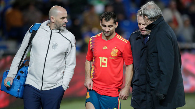 LAS PALMAS DE GRAN CANARIA, SPAIN - NOVEMBER 18: Jonny of Spain during the UEFA Nations league match between Spain v Bosnia and Herzegovina at the Estadio de Gran Canaria on November 18, 2018 in Las Palmas de Gran Canaria Spain