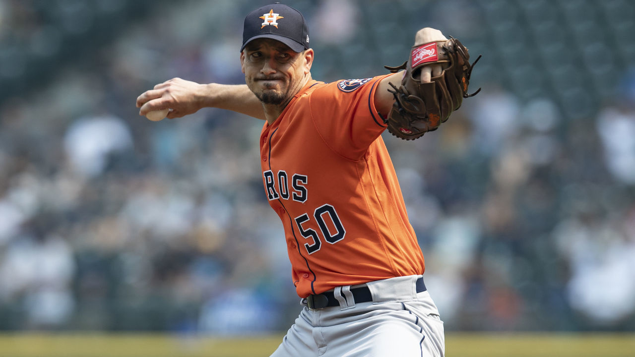 SEATTLE, WA - AUGUST 22: Starter Charlie Morton #50 of the Houston Astros delivers a pitch during a game against the Seattle Mariners at Safeco Field on August 22, 2018 in Seattle, Washington. The Astros won the game 10-7.