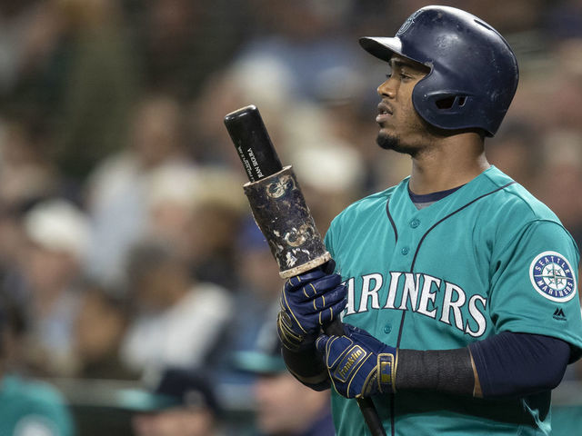 SEATTLE, WA - SEPTEMBER 7: Jean Segura #2 of the Seattle Mariners waits on the on deck circle before an at-bat in a game against the New York Yankees at Safeco Field on September 7, 2018 in Seattle, Washington. The Yankees won the game 4-0.