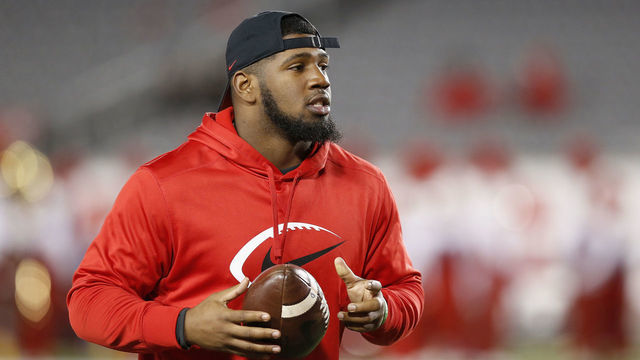 HOUSTON, TX - NOVEMBER 15: Ed Oliver #10 of the Houston Cougars watches players warm up before the game against the Tulane Green Wave at TDECU Stadium on November 15, 2018 in Houston, Texas.