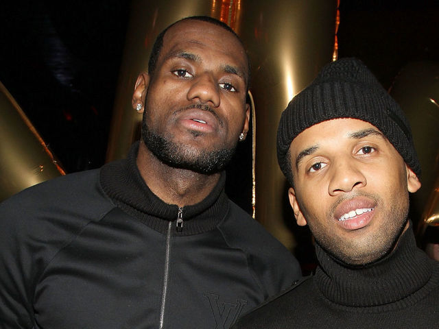 NEW YORK, NY - DECEMBER 16: LeBron James and manager Maverick Carter attend the LeBron James One of a Kind Night event at 1OAK on December 16, 2010 in New York City.