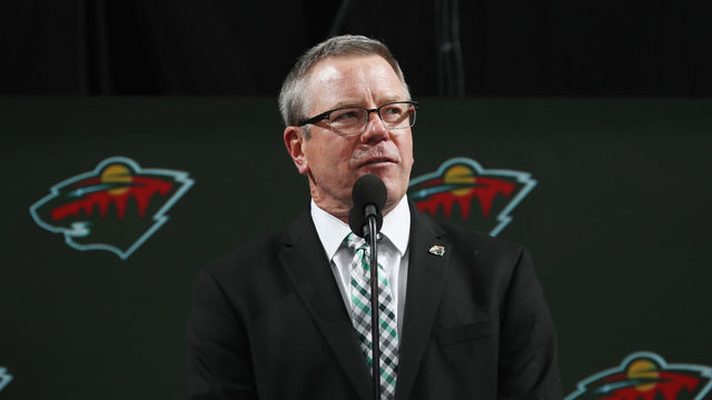 DALLAS, TX - JUNE 22: Paul Fenton of the Minnesota Wild attends the first round of the 2018 NHL Draft at American Airlines Center on June 22, 2018 in Dallas, Texas.