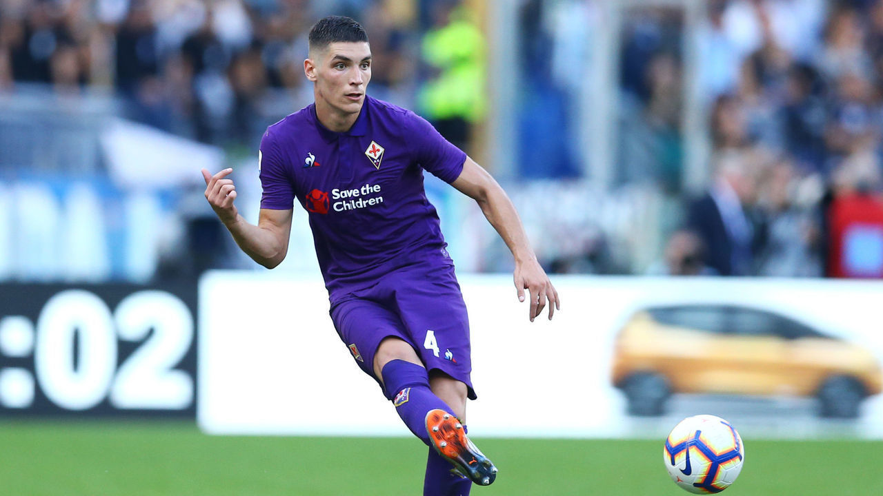 SS Lazio v ACF Fiorentina - Serie A Nikola Milenkovic of Fiorentina at Olimpico Stadium in Rome, Italy on October 7, 2018