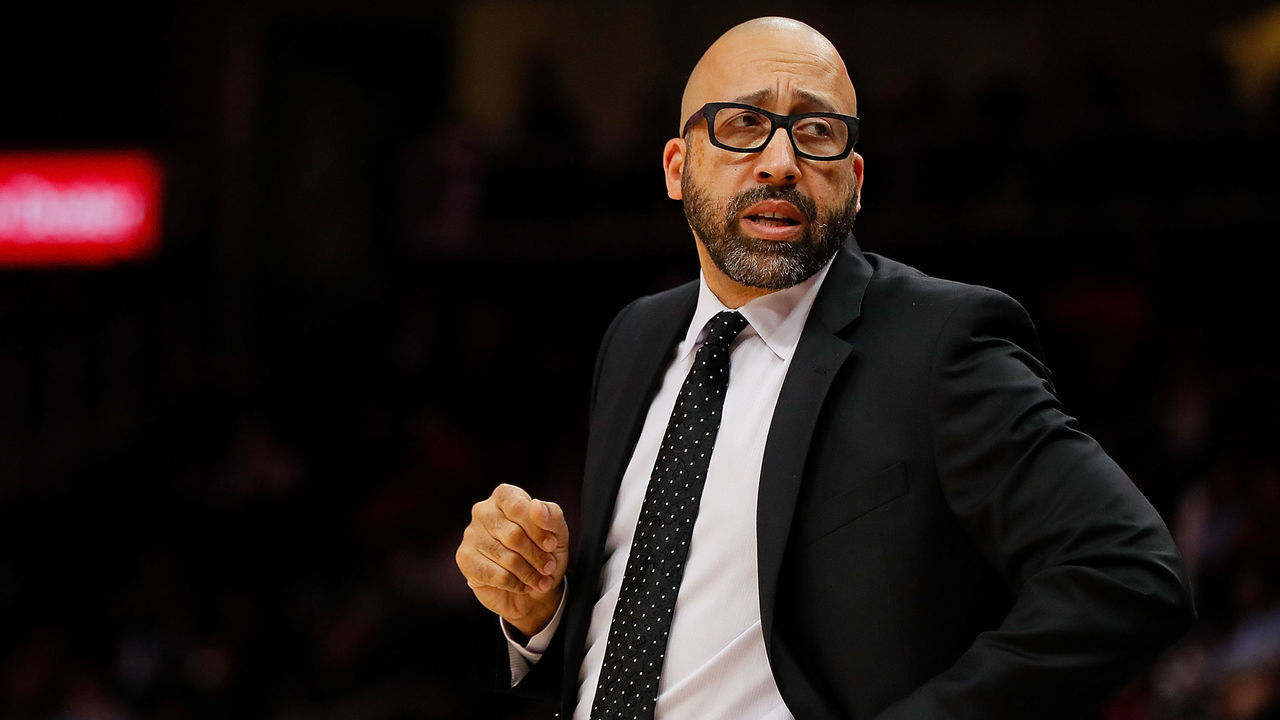 ATLANTA, GA - NOVEMBER 07: Head Coach David Fizdale of the New York Knicks looks on against the Atlanta Hawks at State Farm Arena on November 7, 2018 in Atlanta, Georgia.