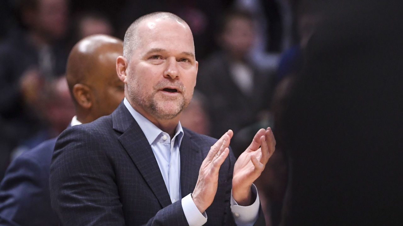 DENVER, CO - NOVEMBER 27: Michael Malone of the Denver Nuggets claps as his team plays the Los Angeles Lakers during the first half on Tuesday, November 27, 2018. The Denver Nuggets hosted the Los Angeles Lakers at the Pepsi Center.