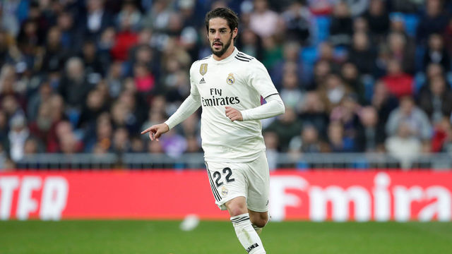 MADRID, SPAIN - NOVEMBER 3: Isco of Real Madrid during the La Liga Santander match between Real Madrid v Real Valladolid at the Santiago Bernabeu on November 3, 2018 in Madrid Spain