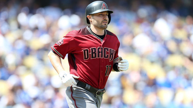 LOS ANGELES, CA - SEPTEMBER 2: A.J. Pollock #11 of the Arizona Diamondbacks looks on during the game against the Los Angeles Dodgers at Dodger Stadium on Sunday, September 2, 2018 in Los Angeles, California.