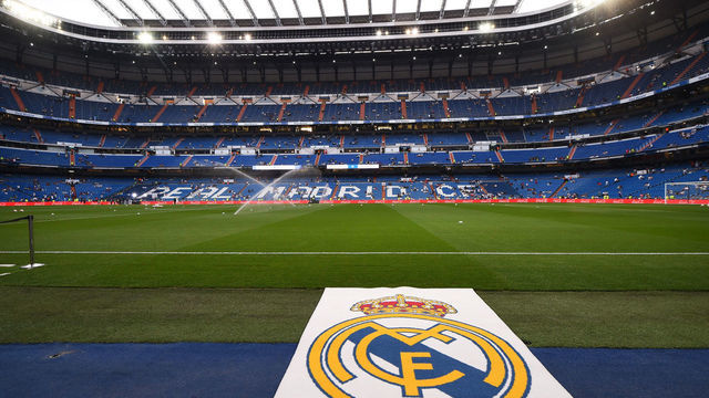 MADRID, SPAIN - SEPTEMBER 22: A general view of the Bernabeu stadium before the La Liga match between Real Madrid CF and RCD Espanyol at Estadio Santiago Bernabeu on September 22, 2018 in Madrid, Spain.