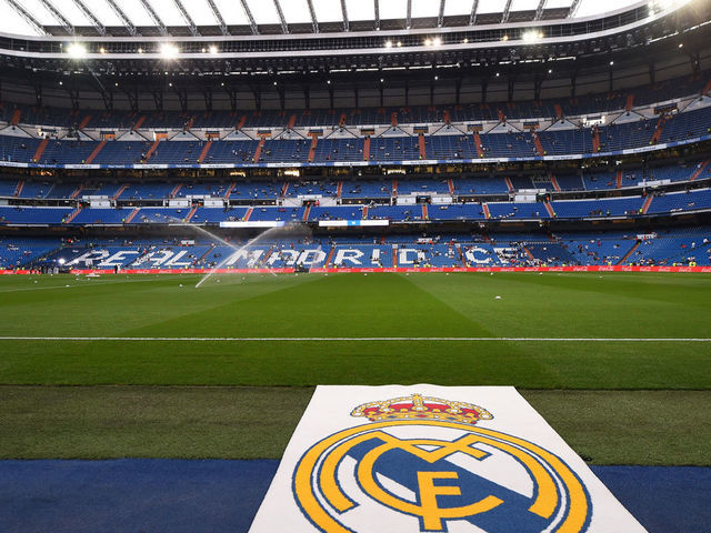MADRID, SPAIN - SEPTEMBER 22: A general view of the Bernabeu stadium before the La Liga match between Real Madrid CF and RCD Espanyol at Estadio Santiago Bernabeu on September 22, 2018 in Madrid, Spain.