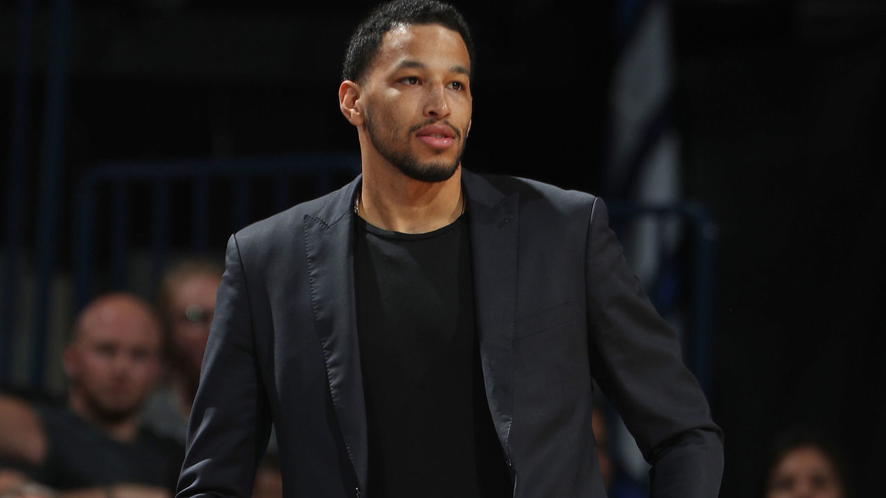 OKLAHOMA CITY, OK - OCTOBER 28: Andre Roberson #21 of the Oklahoma City Thunder looks on during the game against the Phoenix Suns on October 28, 2018 at Chesapeake Energy Arena in Oklahoma City, Oklahoma. NOTE TO USER: User expressly acknowledges and agrees that, by downloading and/or using this photograph, user is consenting to the terms and conditions of the Getty Images License Agreement. Mandatory Copyright Notice: Copyright 2018 NBAE
