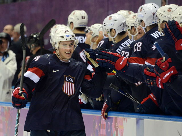 T.J. Oshie on American hero status: 'American heroes are wearing camo'