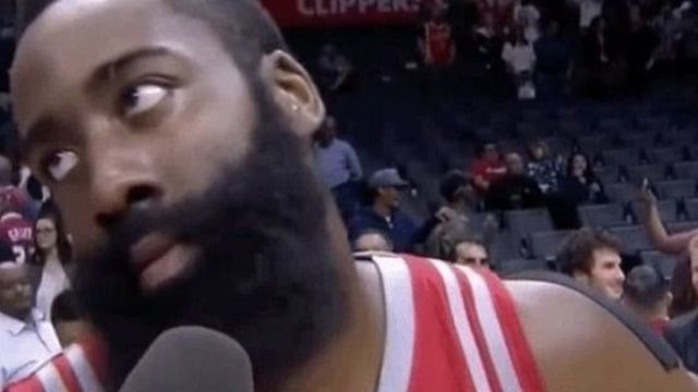 Harden's side-eye voted NBA's top GIF