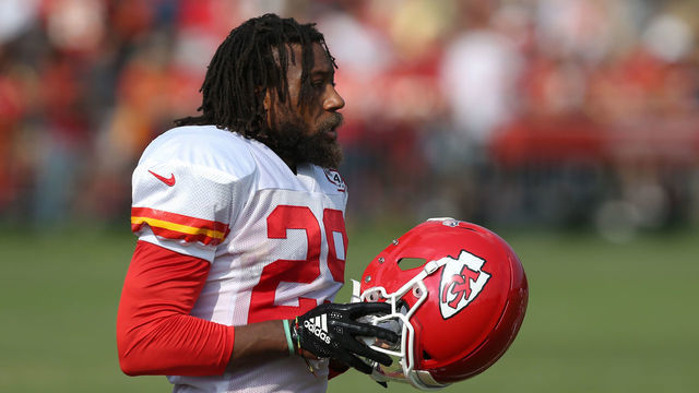 ST. JOSEPH, MO - AUGUST 05: Kansas City Chiefs safety Eric Berry (29) during training camp on August 5, 2018 at Missouri Western State University in St. Joseph, MO.