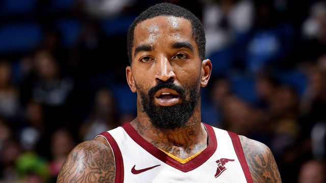 ORLANDO, FL - NOVEMBER 5: JR Smith #5 of the Cleveland Cavaliers looks on against the Orlando Magic on November 5, 2018 at Amway Center in Orlando, Florida. Mandatory Copyright Notice: Copyright 2018 NBAE