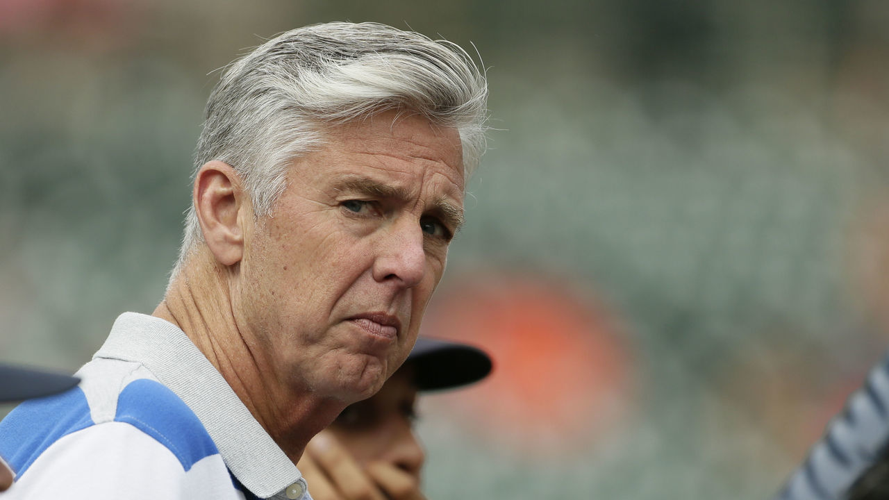 DETROIT, MI - JULY 20: General Manager Dave Dombrowski watches batting practice before a game against the Detroit Tigers at Comerica Park on July 20, 2018 in Detroit, Michigan.