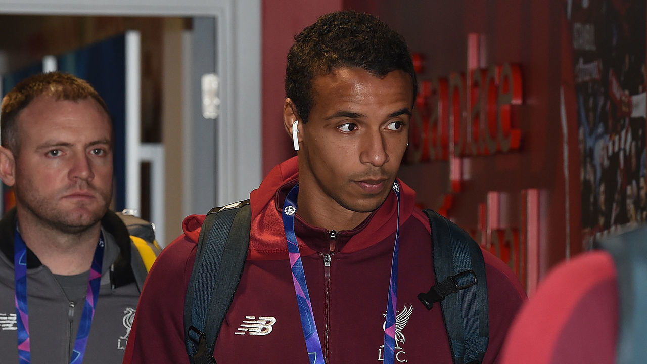 LIVERPOOL, ENGLAND - DECEMBER 11: (THE SUN OUT,THE SUN ON SUNDAY OUT) Joel Matip of Liverpool arrives for the UEFA Champions League Group C match between Liverpool and SSC Napoli at Anfield on December 11, 2018 in Liverpool, United Kingdom.