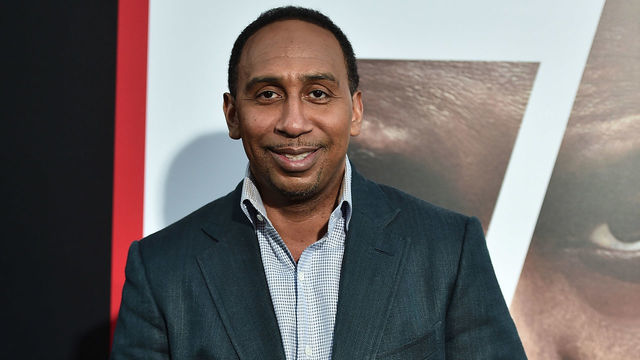 HOLLYWOOD, CA - JULY 17: Stephen A. Smith attends the premiere of Columbia Pictures' 'Equalizer 2' at the TCL Chinese Theatre on July 17, 2018 in Hollywood, California.